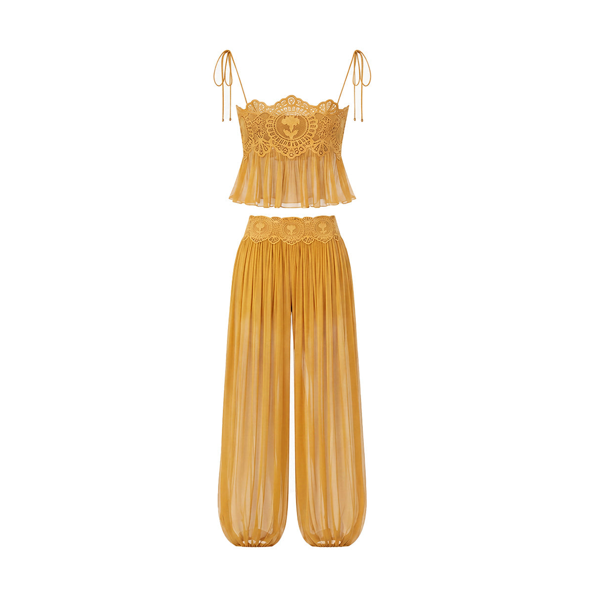 Solenne Chiffon Set - Yellow