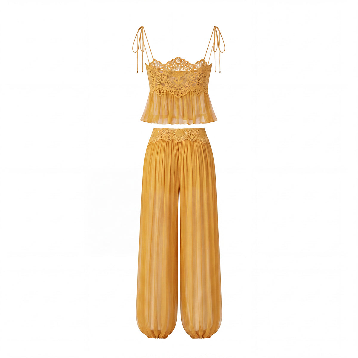 Solenne Chiffon Set - Yellow
