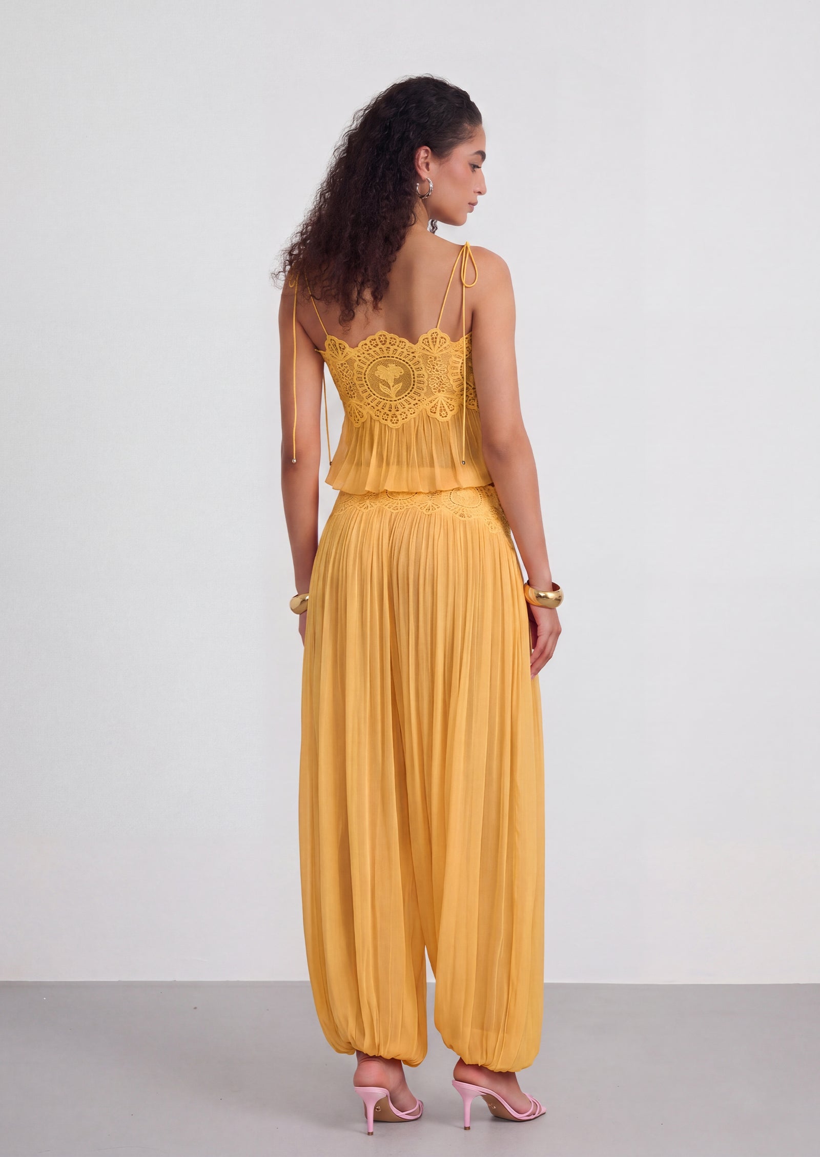 Solenne Chiffon Set - Yellow