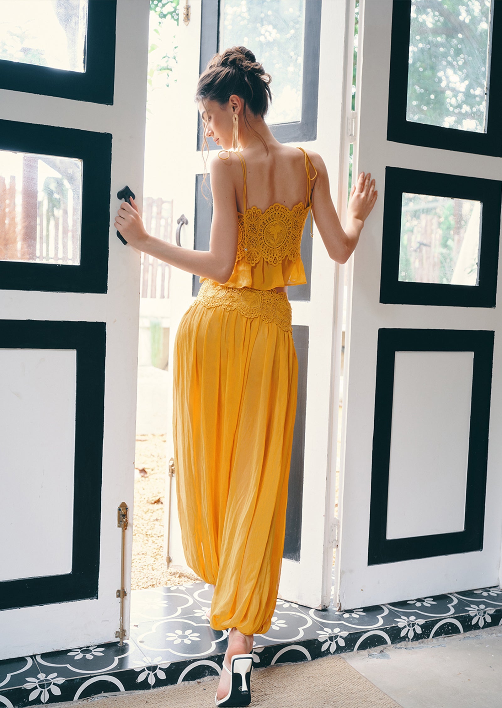 Solenne Chiffon Set - Yellow