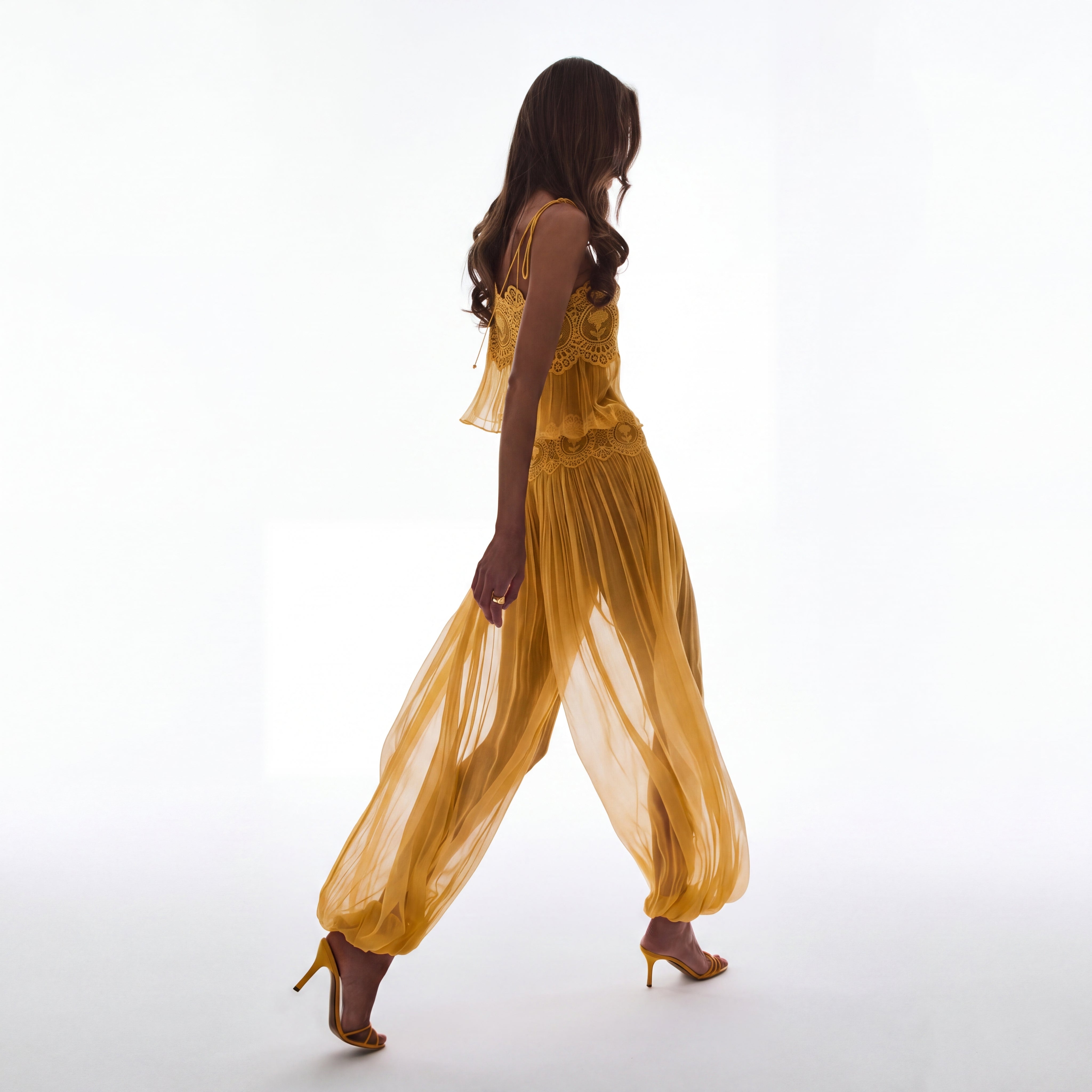 Solenne Chiffon Set - Yellow
